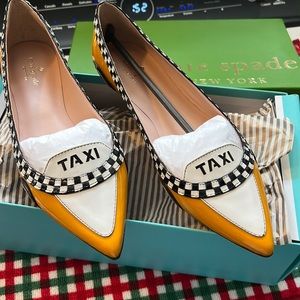 Kate Spade New York new in box yellow taxi shoes 8 1/2 B